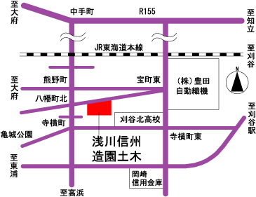 株式会社 浅川信州造園土木　所在地地図